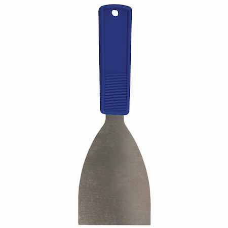 Impact Products Putty Knife, 3 in. Wide, Stainless Steel Blade, Blue Polypropylene Handle 3401DZ